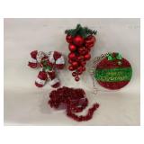 Outdoor Christmas Decor Set With Garland
