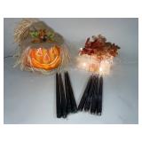 Halloween Decor Set with LED Pumpkin