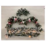 Flocked Garland and Swags