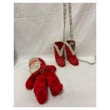 14-Inch Stuffed Santa with Boots