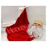 Realistic Santa Mask and Santa Bag