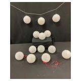 21 Frosted Beaded Snowballs