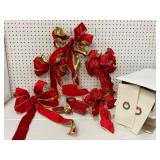 Lillian Vernon Guest Towels and Velvet Bows