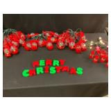 Christmas Lantern Light Set with Letters