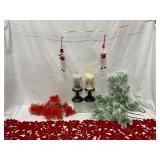 Christmas Decor Set with Snowglobes