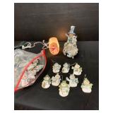Snowman Figurines and Ornaments Set