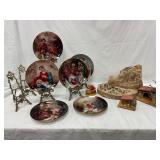 Nativity Set, Fontanini Santa, Italian Plates