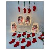 Stony Creek Snowman Lanterns with Stockings