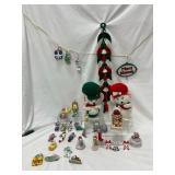 19 Hand-Painted Ceramic Mice Ornaments