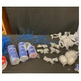 Vickerman Blue Decorative Ribbon Lot