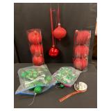 Christmas Ornaments and Ribbon