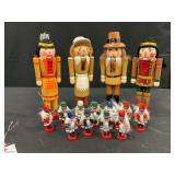 Thanksgiving Nutcracker Set with Ornaments