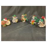 Danbury Mint Animal Christmas Ornaments Set