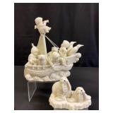 Decorative Ship and Walrus Snowbabies Set