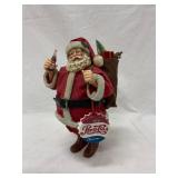 Santa Claus Figurine with Pepsi Cola Branding