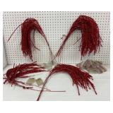 Red Beaded Picks with Lights