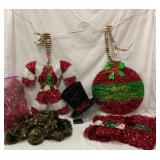 Holiday Tinsel Decorations Set