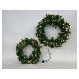 20 and 28 Inch Pre-Lit Wreaths