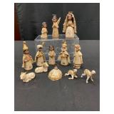 4-Inch Clay Mexican Nativity Set