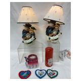 Snowman Lamps and Holiday Decorations