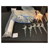 Vintage Icicle Lights and Decor