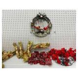 Cardinal Holiday Decoration Lot