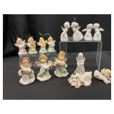 14 Porcelain Angel Figurines