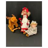 Doll Collection with Rocking Moose Toy