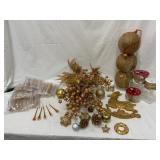 Gold Christmas Decoration Set