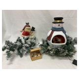 14-Inch Snowman Chimnea Set