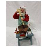 Santa Claus Chocolate-Making Figurine