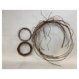 3 Grapevine Wreaths in Assorted Sizes