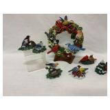 Hand-Painted Bird Figurines