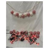 Christmas Ornaments and Candy Cane Lights