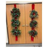 6 ft Lighted Over-the-Door Wreath Hangers