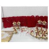 Holiday Decor Lot with Baskets and Placemats