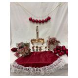 Holiday Decor Set with Ornaments and Angels