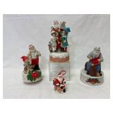 Santa Music Boxes and Ornament