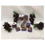 Grape Picks and Wire Ribbon Set