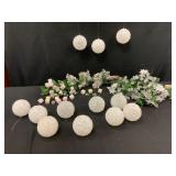 Winter Decor Set with Snowballs