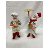 Santa Chef Figurines, 13 Inches Tall