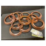 12 Wooden Oval Picture Frames