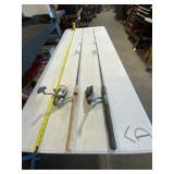 Two Fishing Rod and Reel Combos