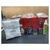 Toolbox And Firearm Cleaning Supplies