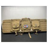 Coyote Brown Two Gun Carrying/Storage Bag.