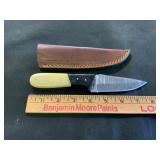 Damascus Steel Knife with Resin Handle