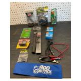 Hook Sharpener, Fish Bite Alarms, BBs, and Other