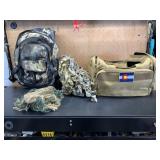 Range Bag, Camo Back Pack, And Camo Material