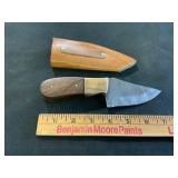 Damascus Steel Knife with Wooden Handle