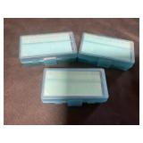 Three Plastic Ammunition Boxes